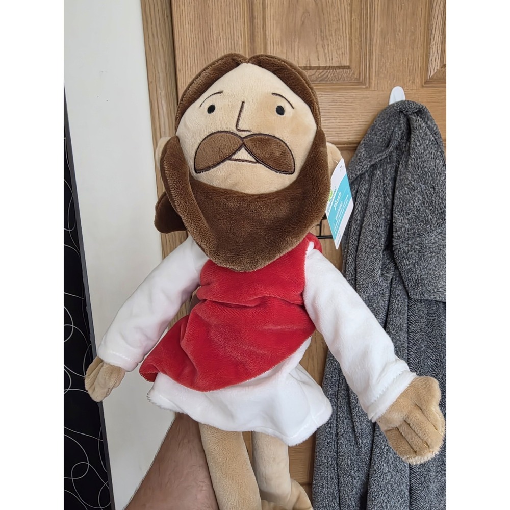 Way‎ to Celebrate Jesus Plush Stuffed Doll Religious Easter Gift White Red Robe